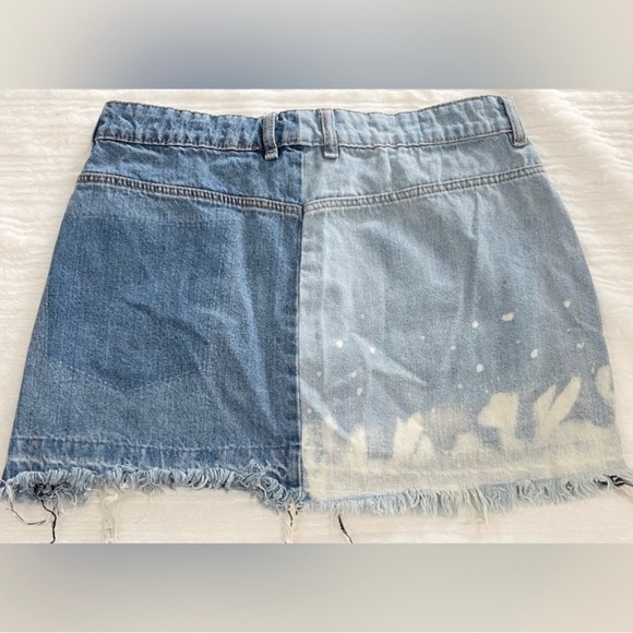 ZARA TRF Denim IX’D Makers Two-Tone Mini Skirt Size M | BLOGGER Fav - Picture 3 of 11